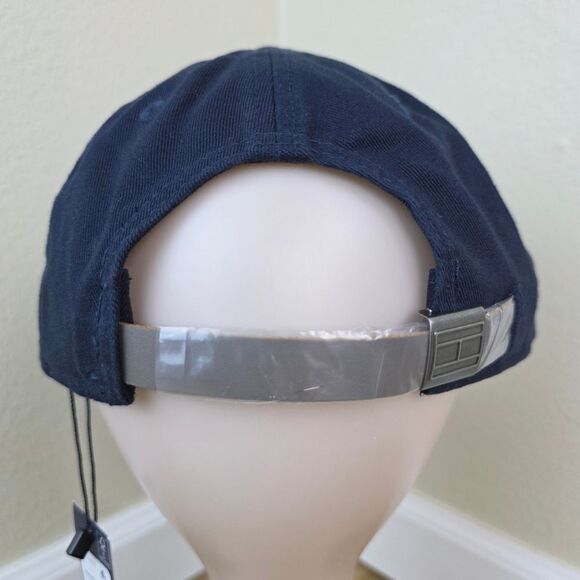🔸️NWT Tommy Hilfiger Blue Logo Unisex Adjustable Baseball Hat One Size - Picture 7 of 11